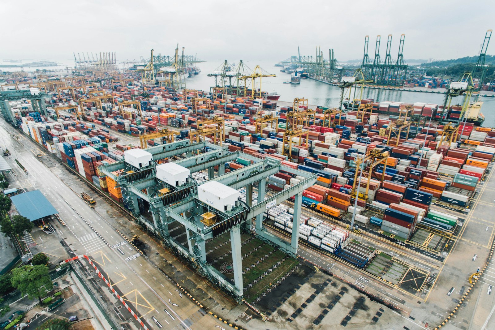 Container port — export logistics