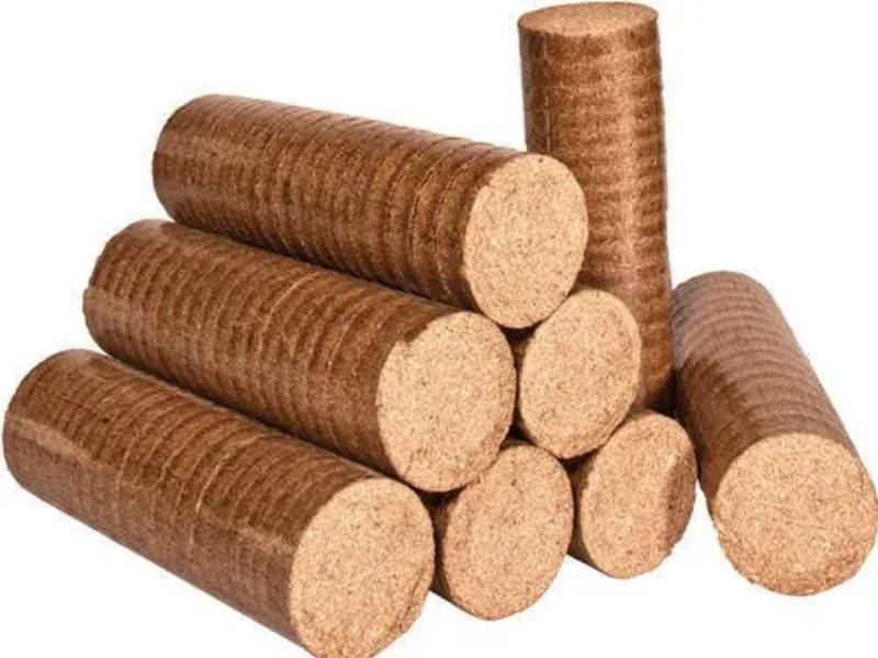 Mustard-husk briquettes