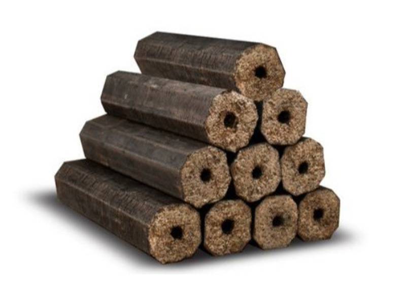 Sawdust briquettes